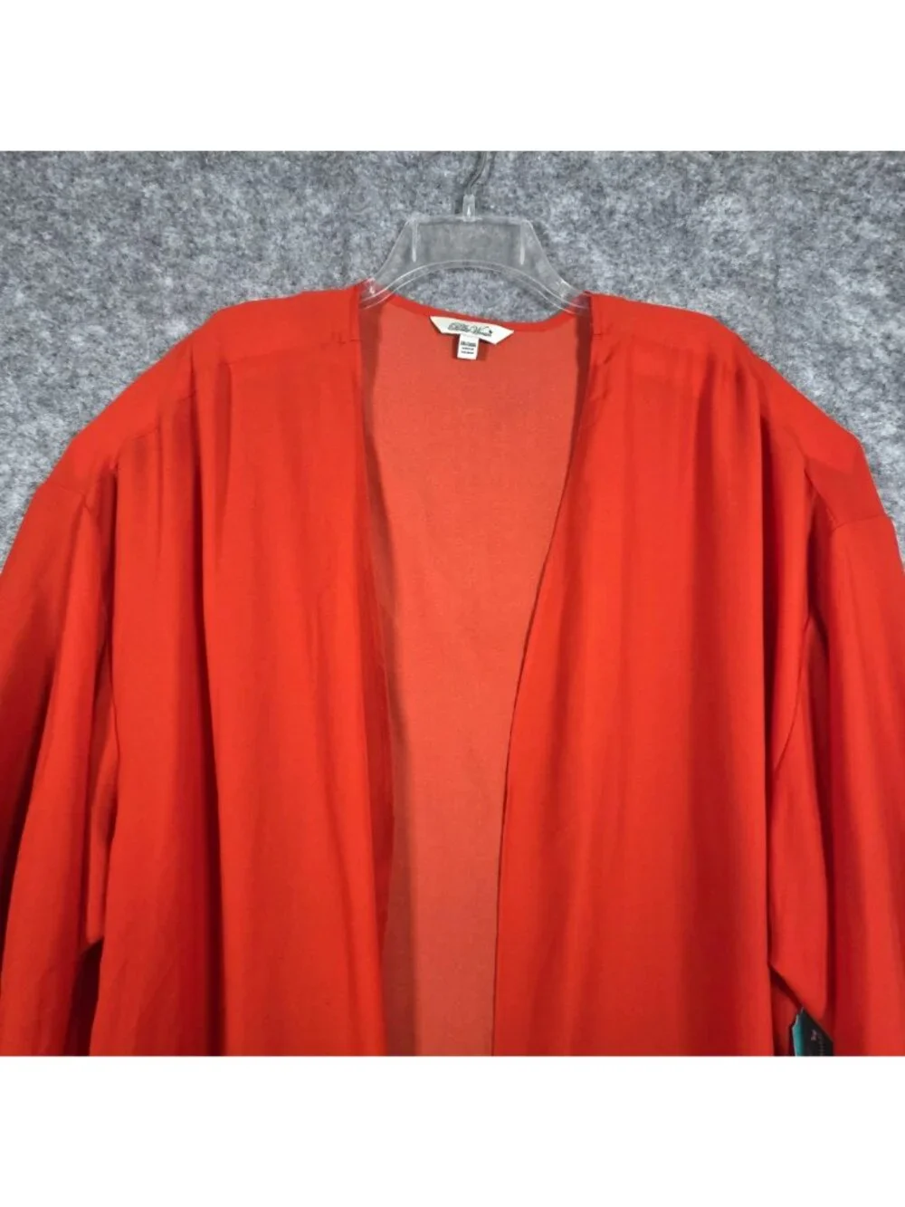 The Pioneer Woman Kimono Duster Womens 2X 3X Orange Blue Floral Butterfly Cover - Picture 4 of 11